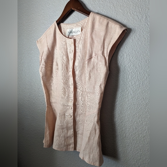 Vintage! Button up pink blouse - Picture 3 of 5